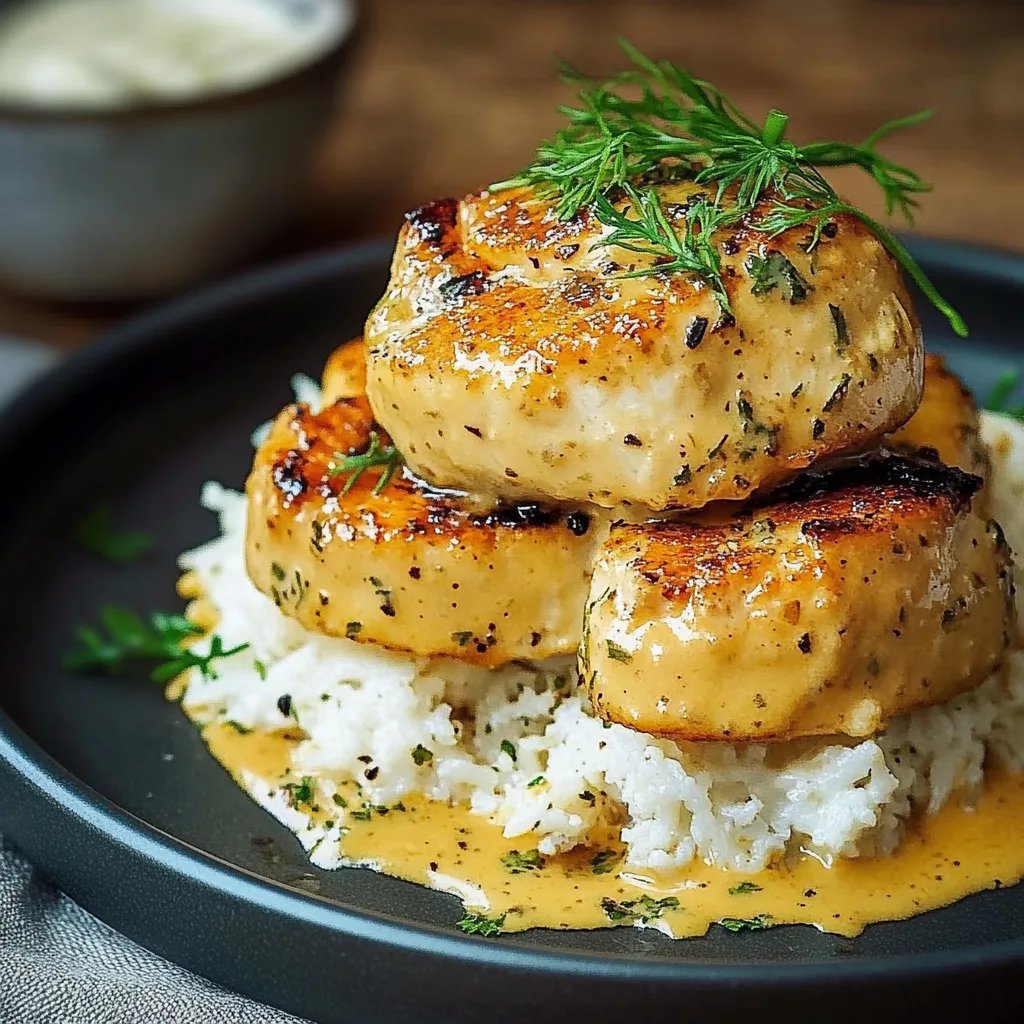 Schnelles Honig Senf Hähnchen mit Reis