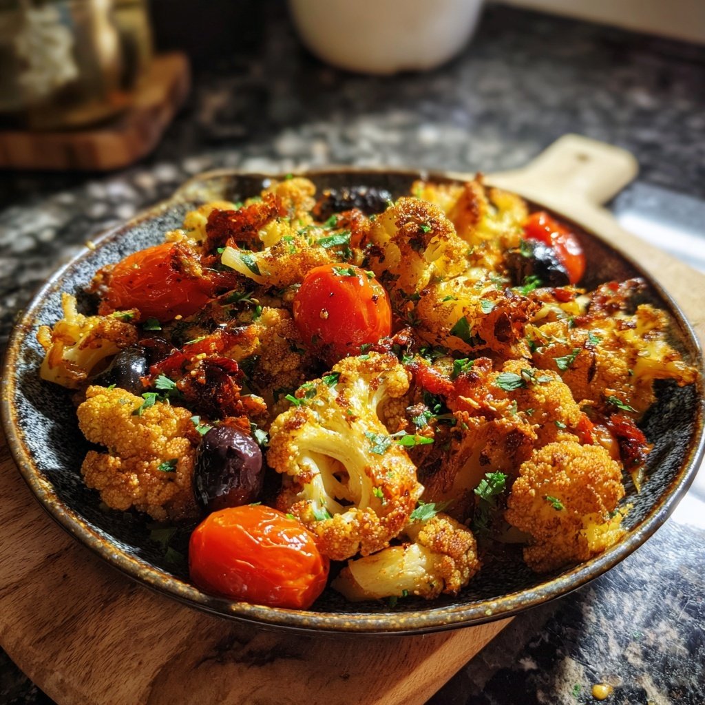 Blumenkohl Pfanne Mediterran