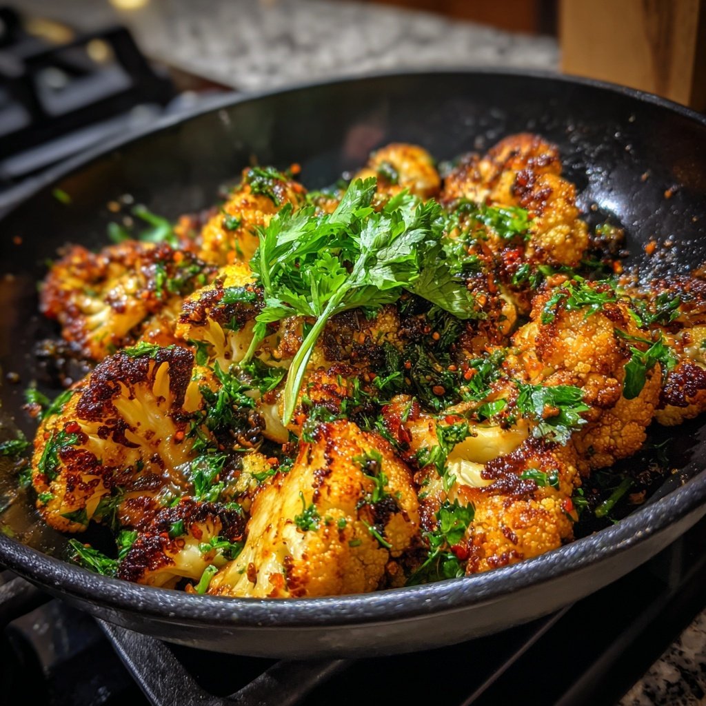 Blumenkohl Pfanne Mit Kreuzkümmel
