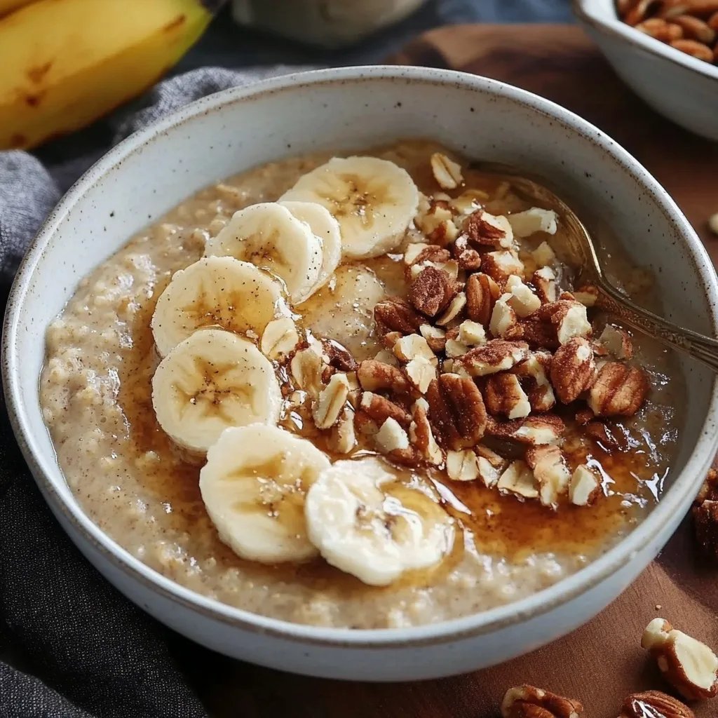 Karamellisiertes Bananen-Haferflockenmüsli
