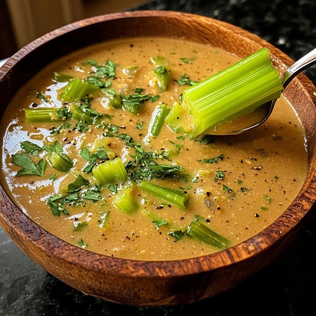 Linsensuppe mit Sellerie