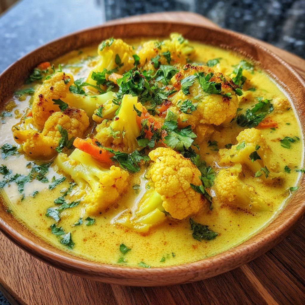 Blumenkohl Curry Mit Kokosmilch