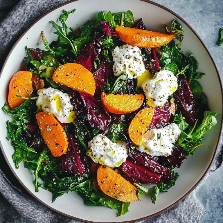 Gerösteter Rüben-Karotten-Salat mit Burrata