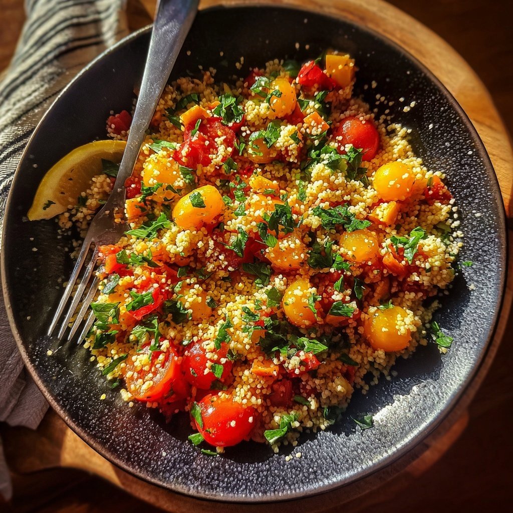 Couscous Salat Mit Tomaten Zum Grillen