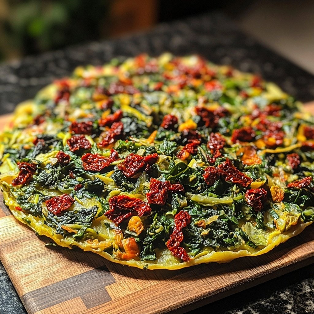 Schnelle Grünkohlpfanne mit getrockneten Tomaten