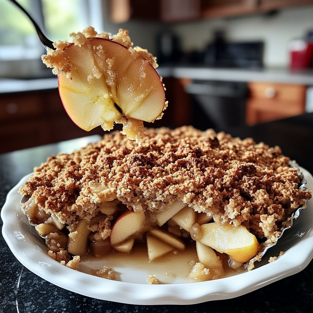 Veganer Apfel-Crumble