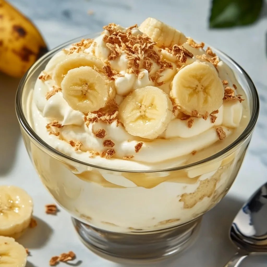 Cremiges Bananendessert